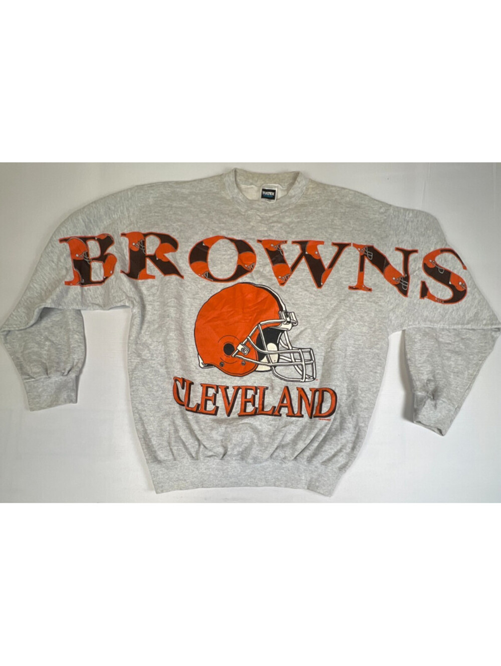 Vintage Tultex Superweight Made In USA Mens XL Gray Cleveland Browns Sweatshirt